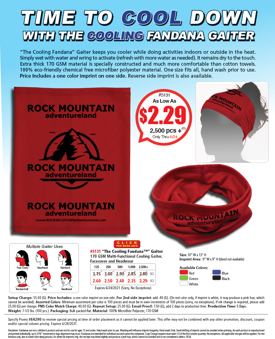 5131 The Cooling Fandana Multi-Function Head and Neckwear