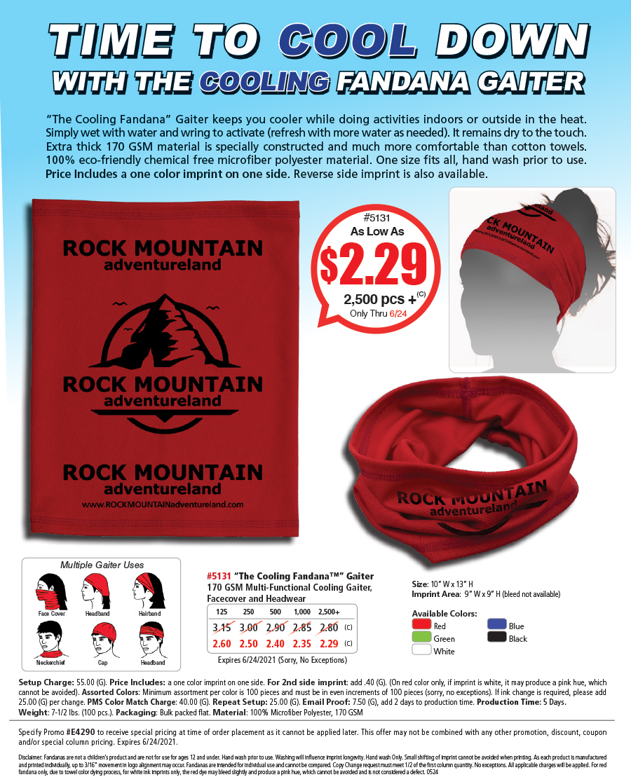 5131 The Cooling Fandana Multi-Function Head and Neckwear