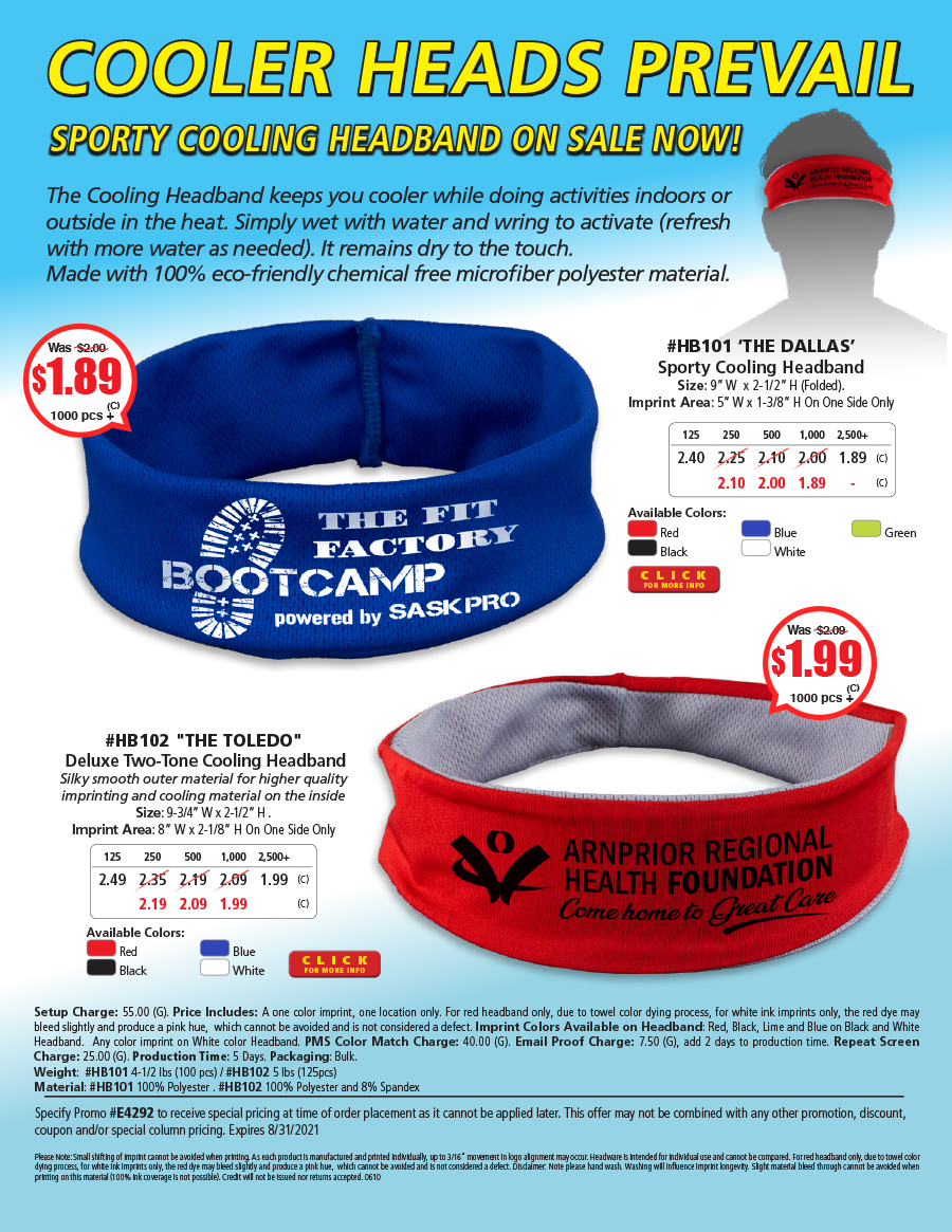 HB101 HB102 - Cooling Headband