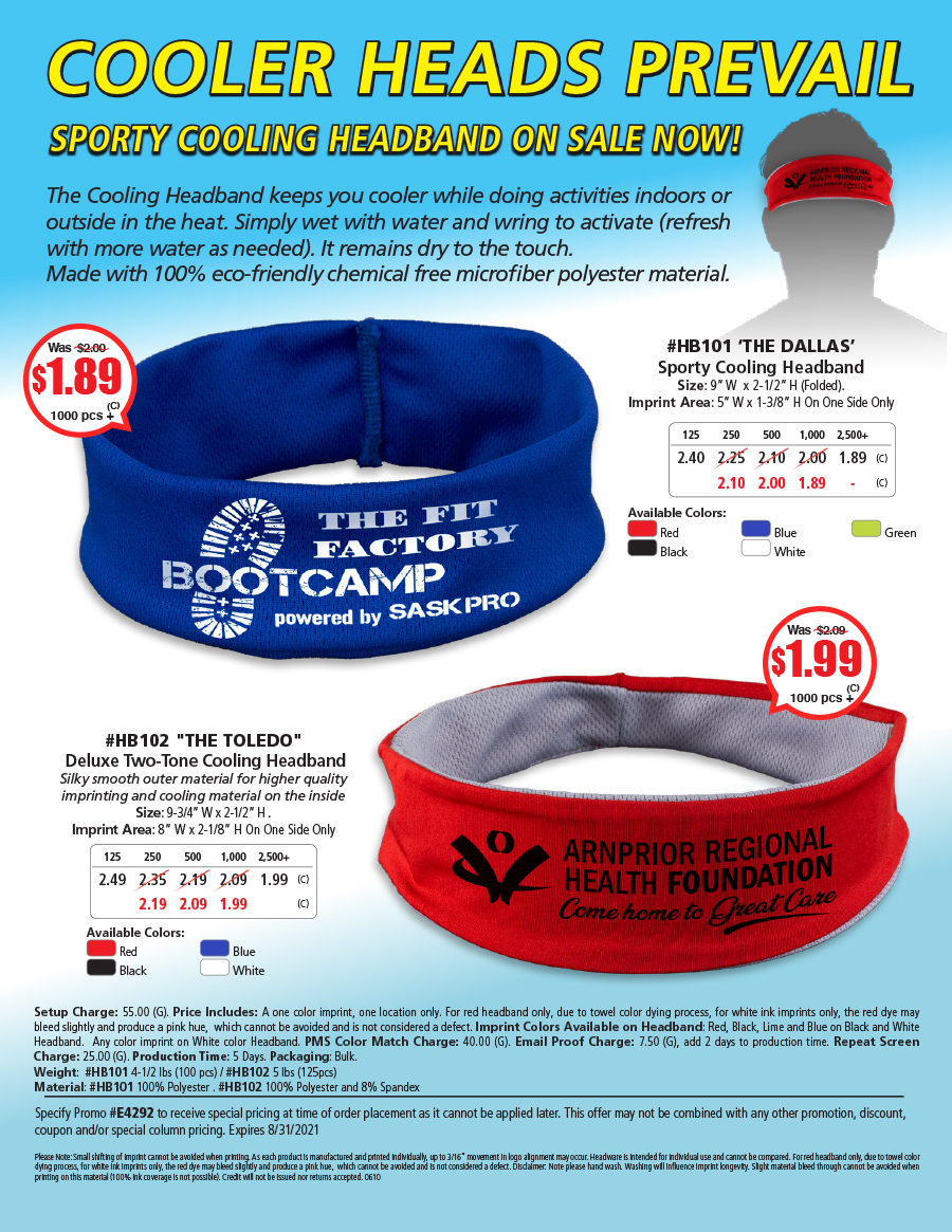 HB101 HB102 - Cooling Headband