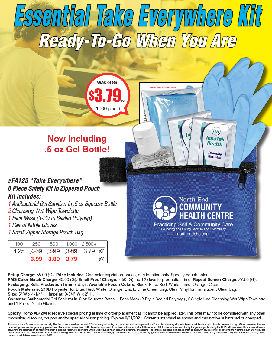 FA125 Take Everywhere Sanitizer Safety Kit