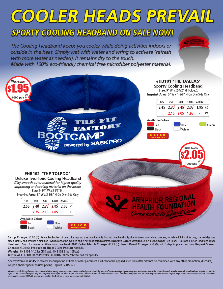 HB101 HB102 - Cooling Headband