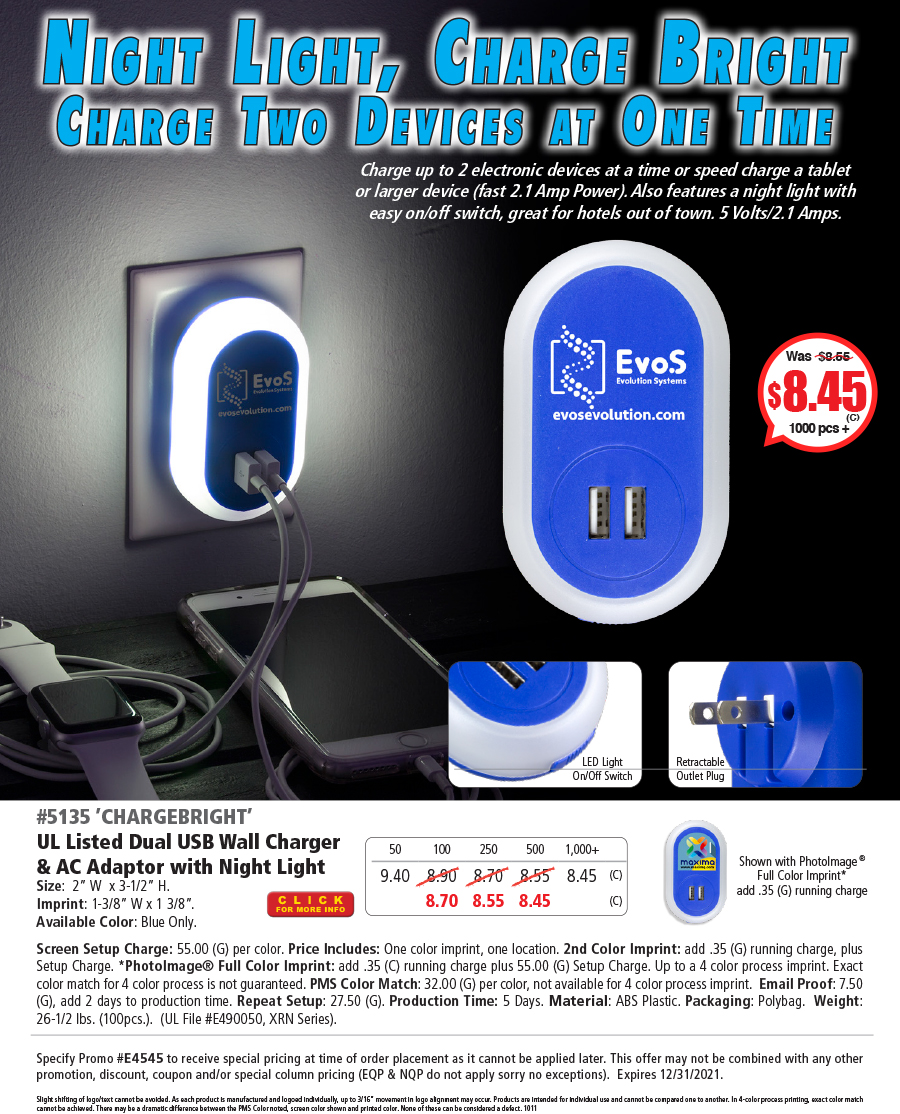 5135 Night Light Wall Charger