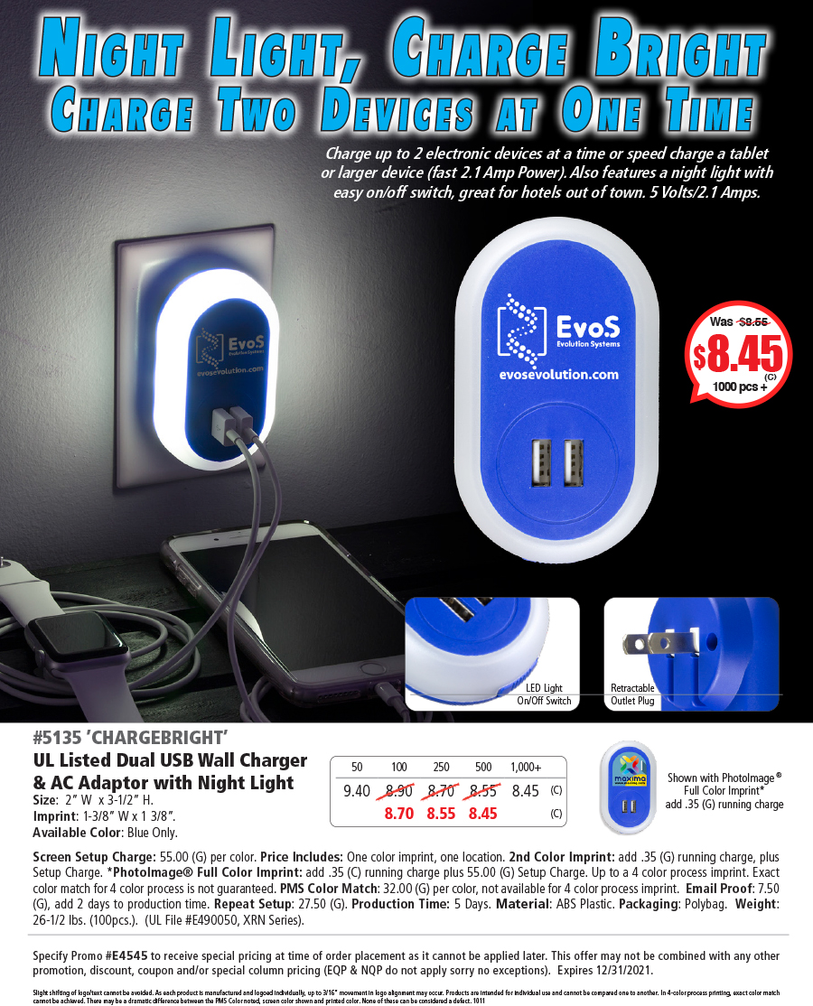 5135 Night Light Wall Charger