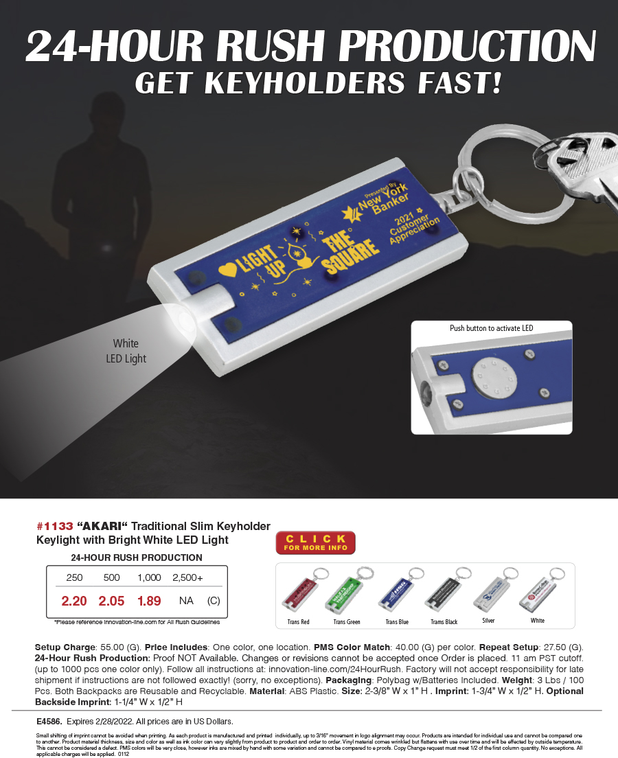 1133 Slim Keyholder Keylights with LED