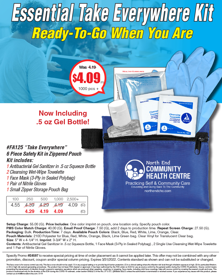 FA125 Take Everywhere Sanitizer Safety Kit