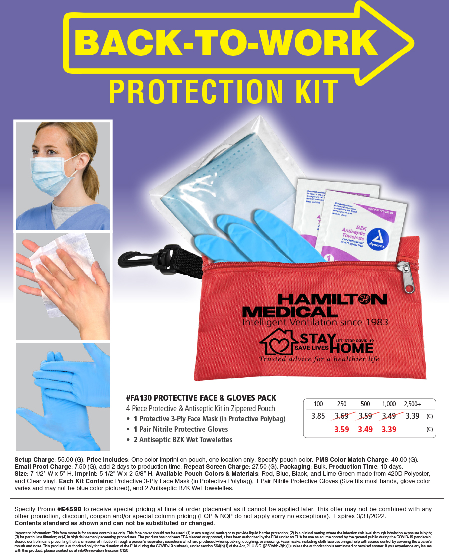 FA130 Protective Face & Gloves Pack