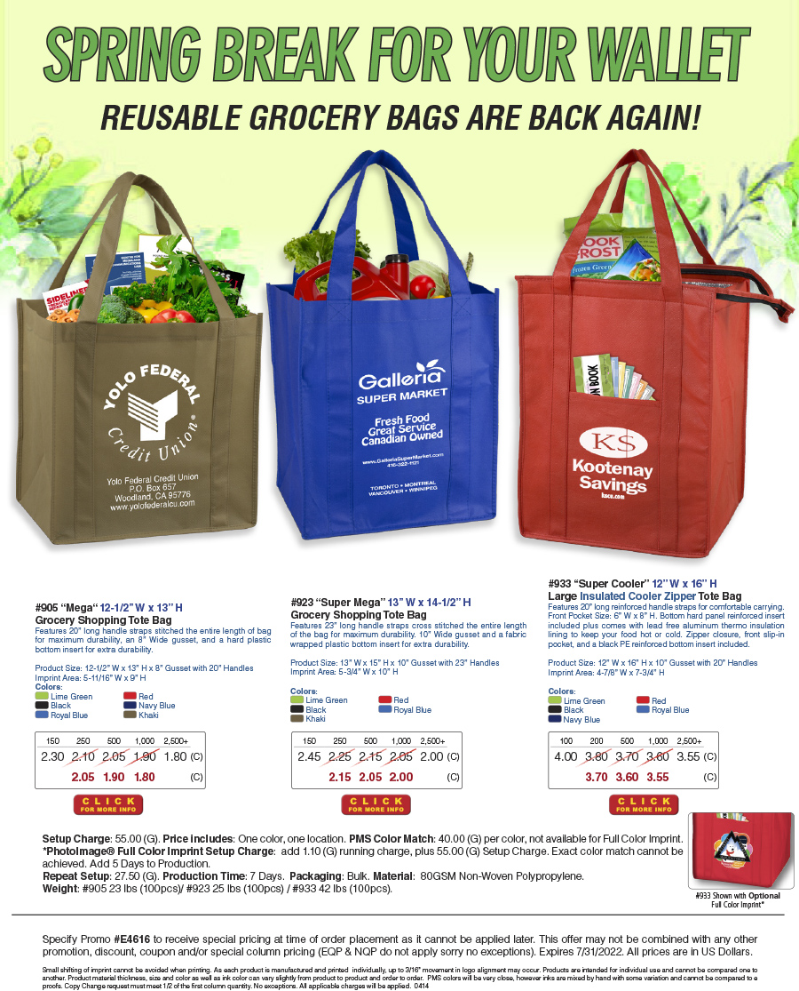 905 923 933 Grocery Shopping Tote Bag