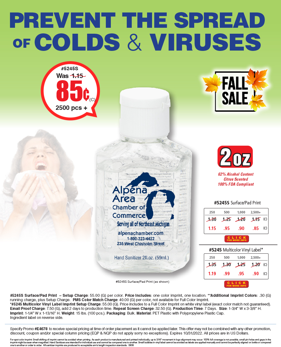 #5245S 5245 2 oz Sanitizers