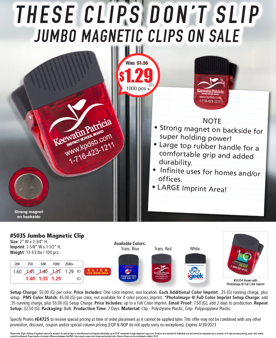 5035 Jumbo Magnetic Clip