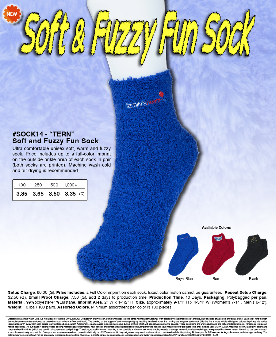 SOCK14 - Soft and Fuzzy Fun Sock
