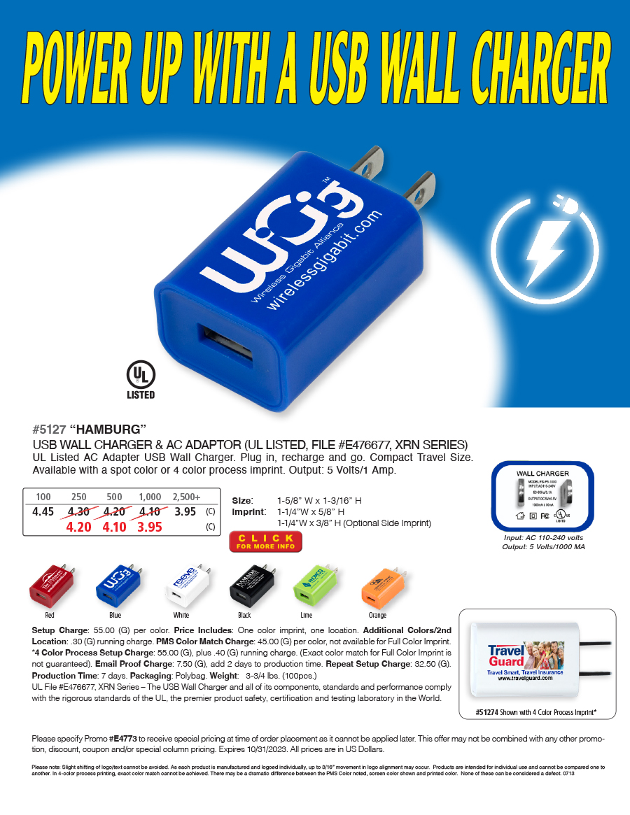 5127 Home and Travel USB Charger  