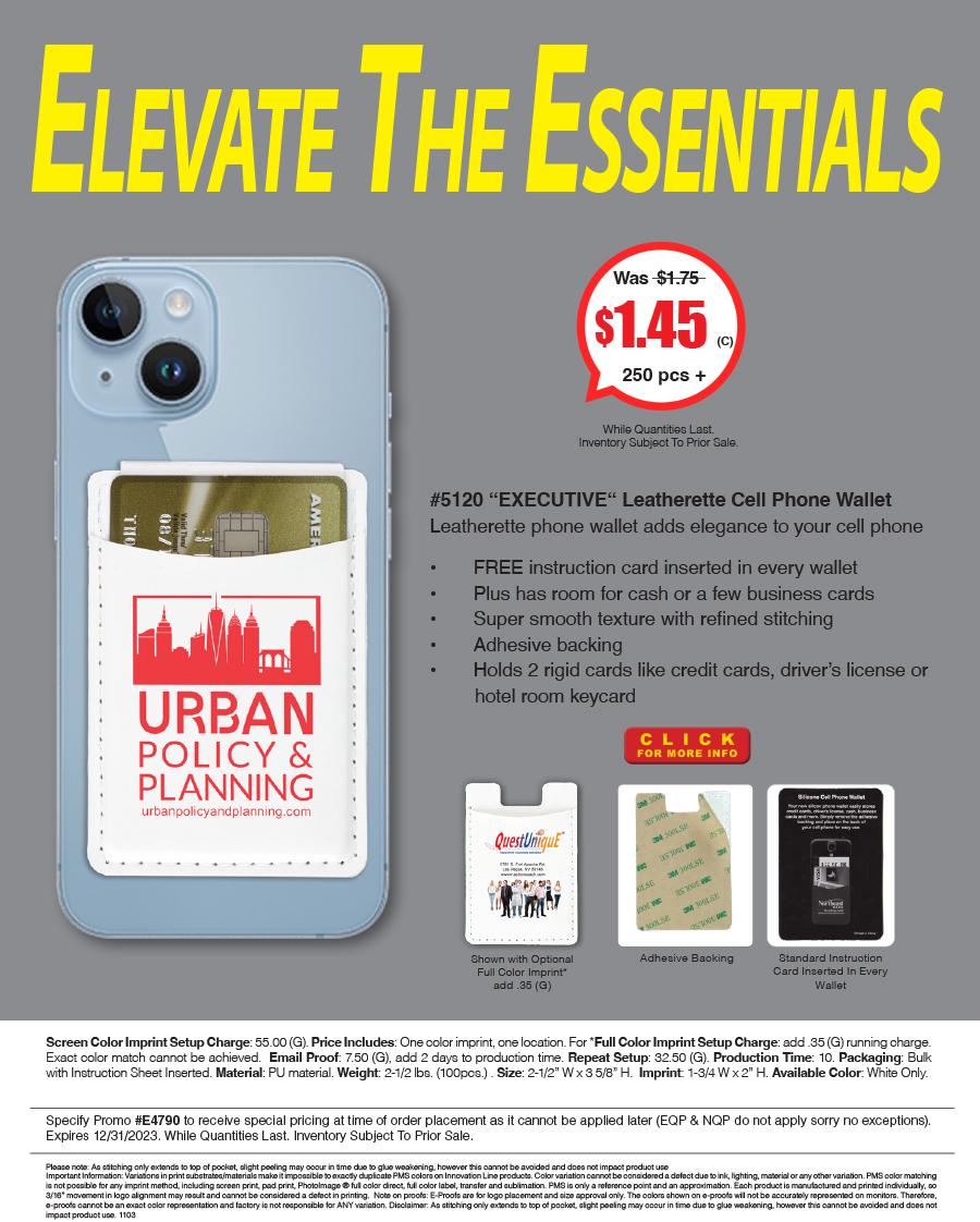 5120 - Leatherette Cell Phone Wallet