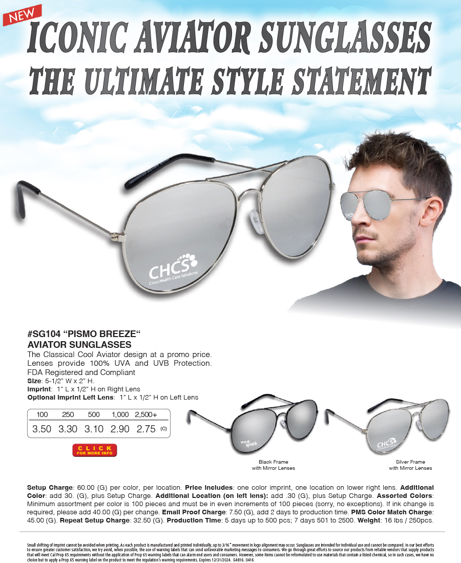 SG104 AVIATOR SUNGLASSES