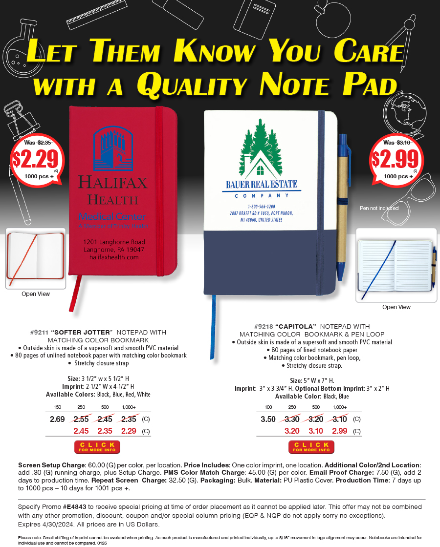 9211 9218 Quality Jotters - Notepads