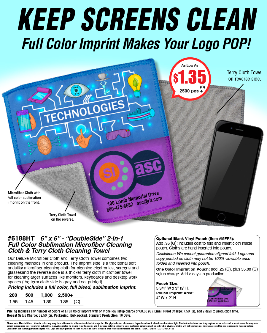 5188HT Full Color Sublimation Microfiber 
