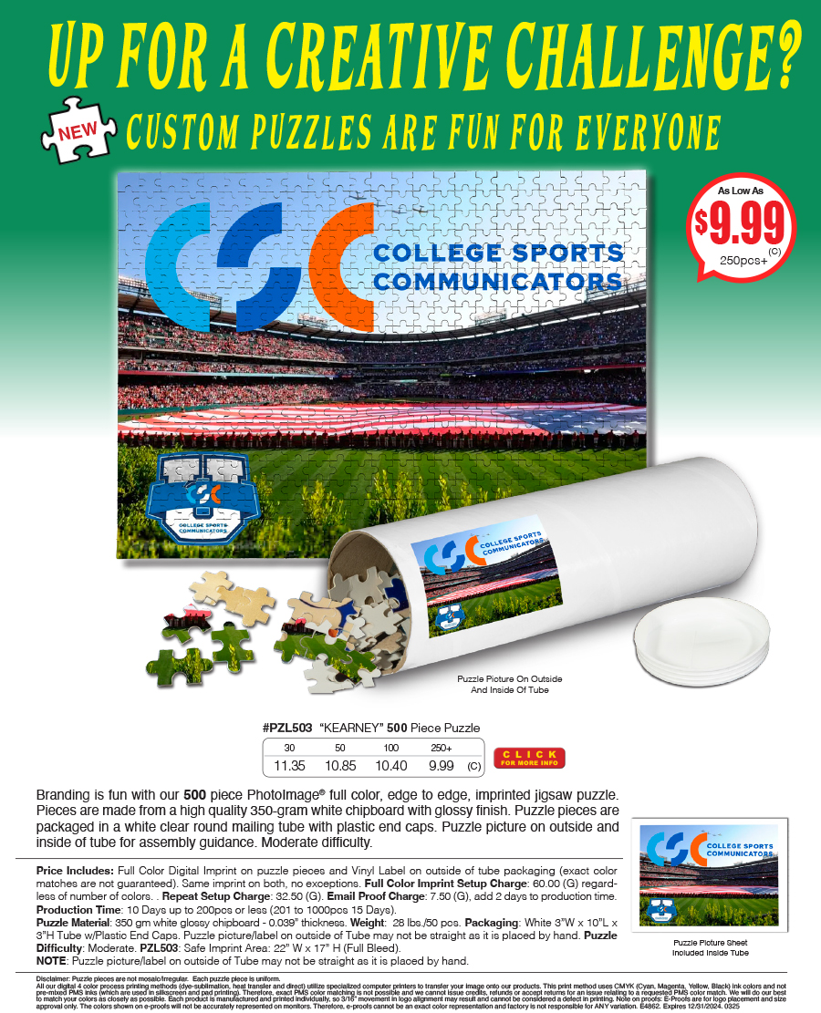 PZL503 Full Color Custom Printed Puzzle Tube