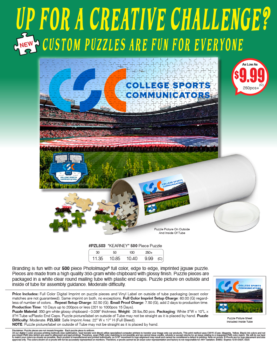 PZL503 Full Color Custom Printed Puzzle Tube