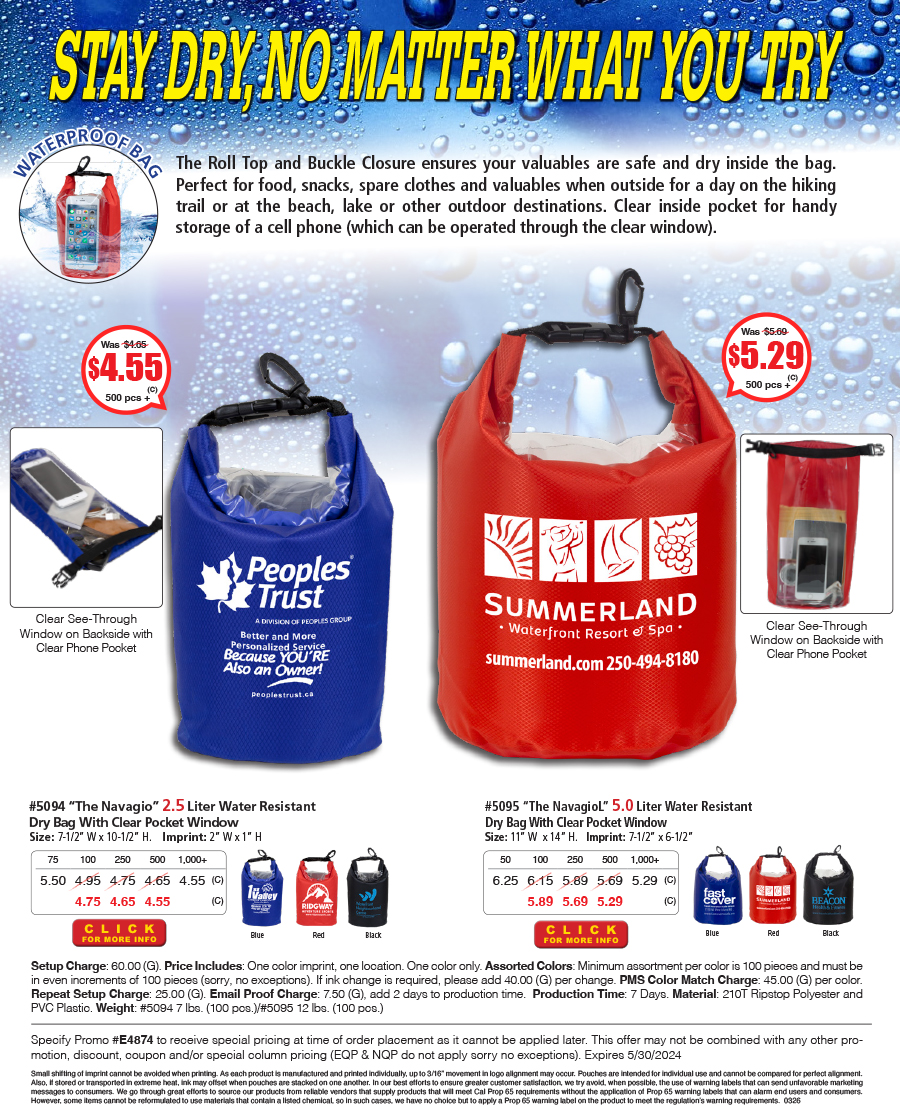 5094 5095 Water Resistant Dry Bag