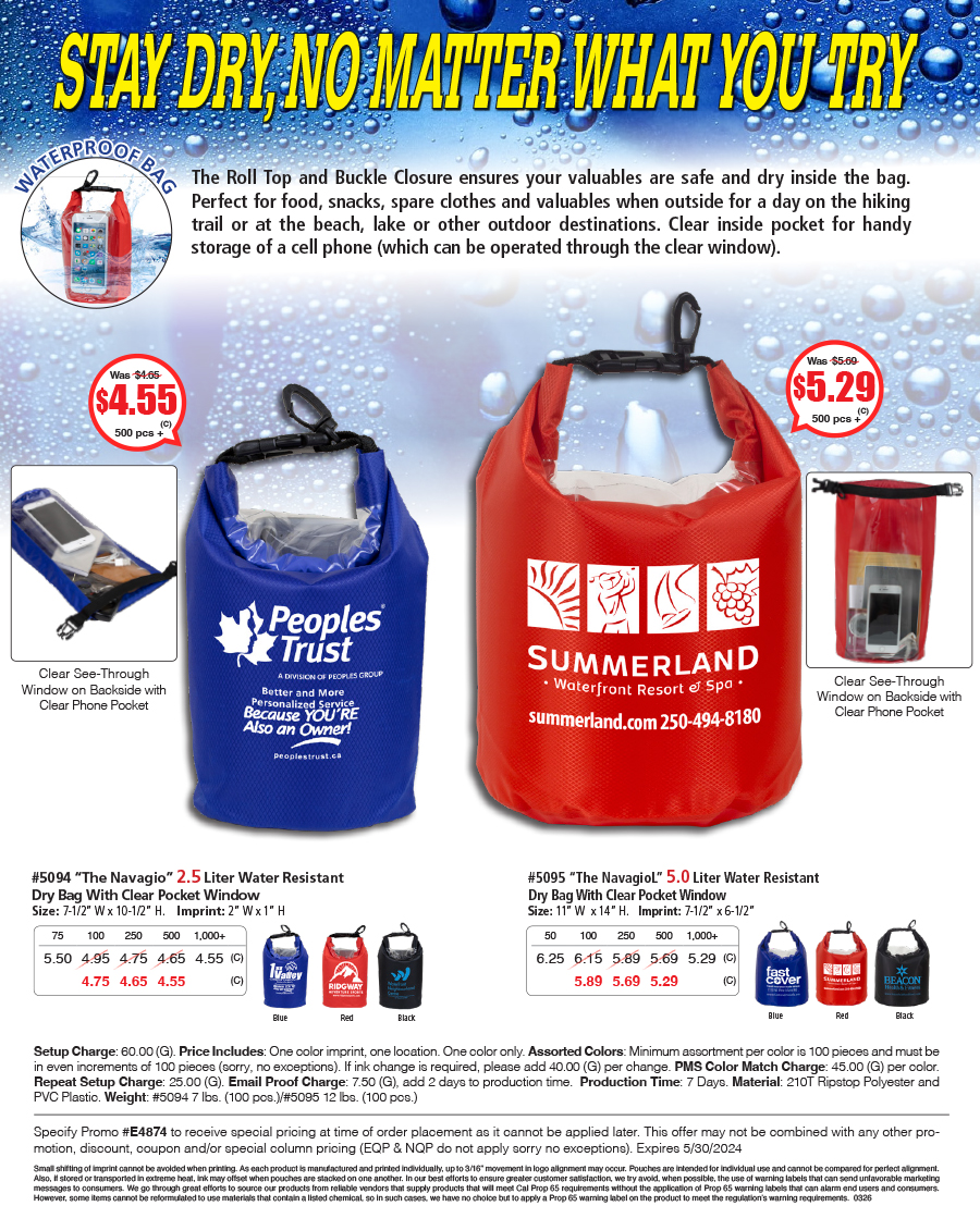 5094 5095 Water Resistant Dry Bag