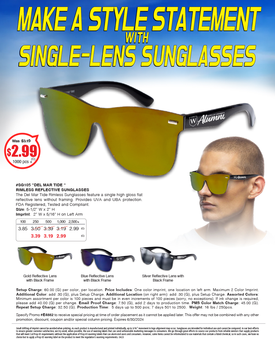 SG105 Rimless Reflective Sunglasses