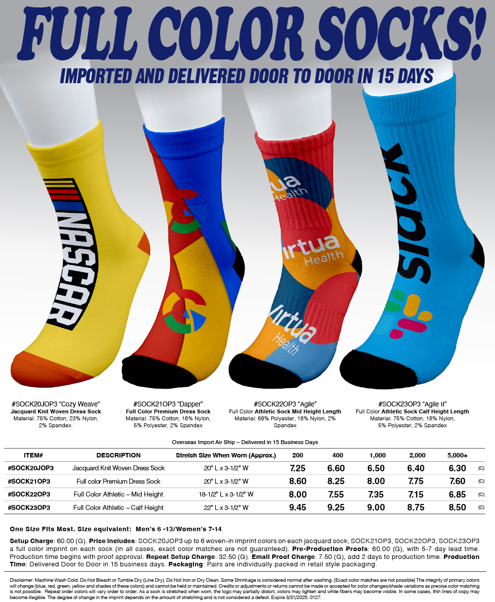 SOCK20JOP3 SOCK21OP3 SOCK22OP3 SOCK23OP3 Full Color Custom  Socks
