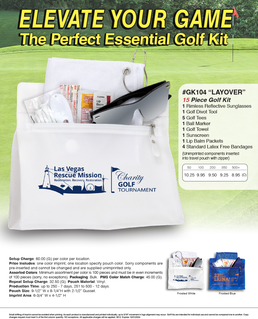 GK104 15 Piece Golf Kit 