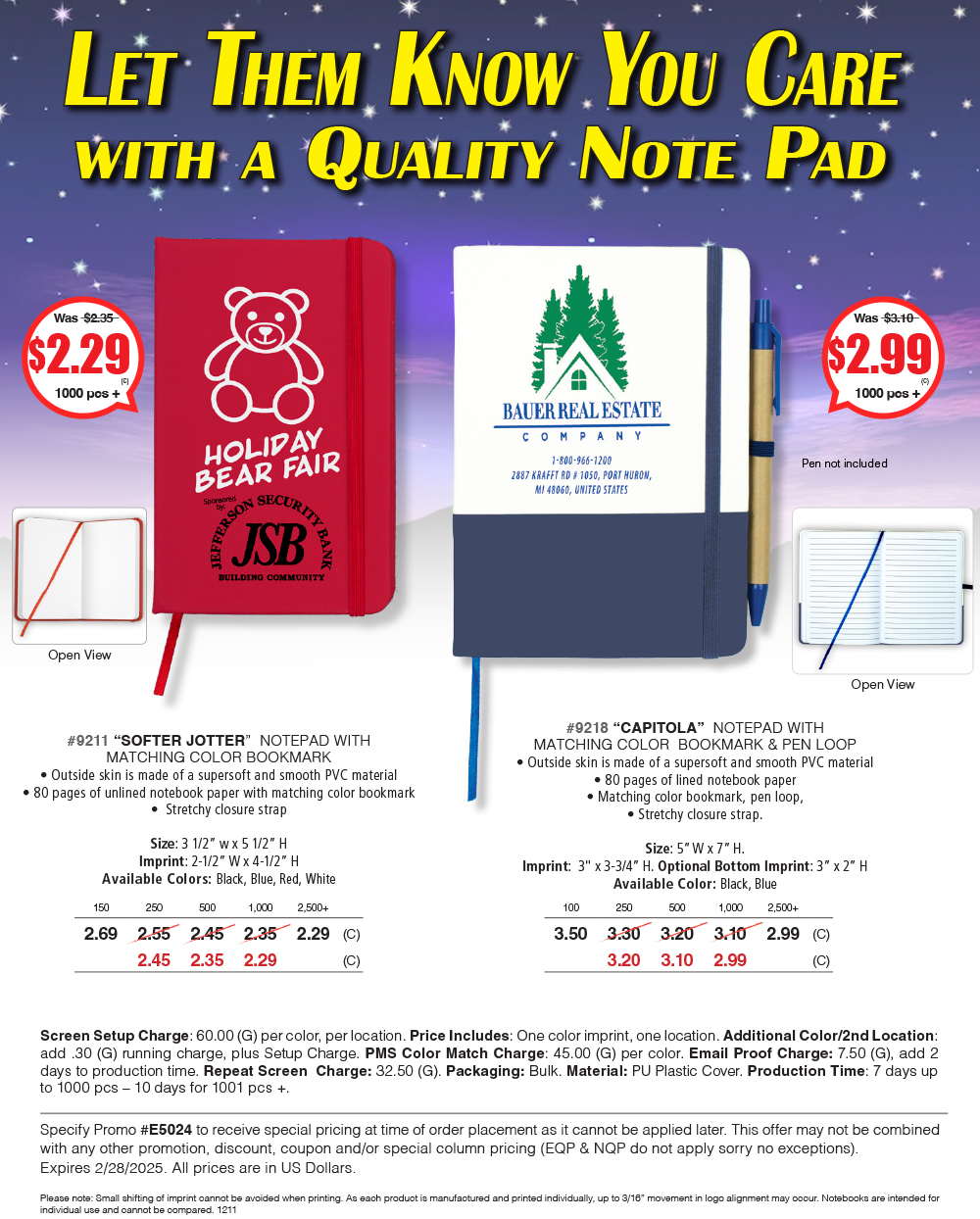9211 9218 Quality Jotters - Notepads
