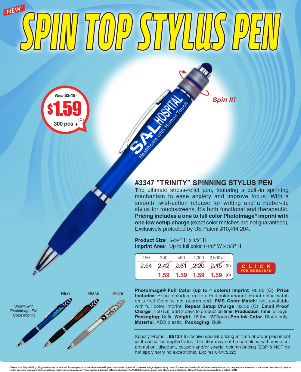3347 Spinning Stylus Pen