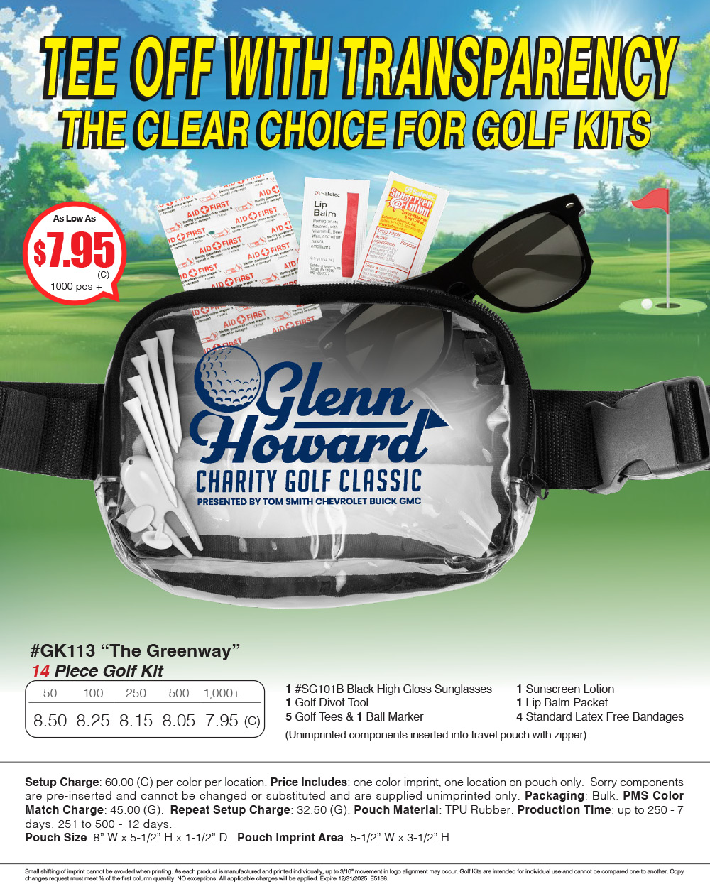 GK113 15 Piece Golf Kit 
