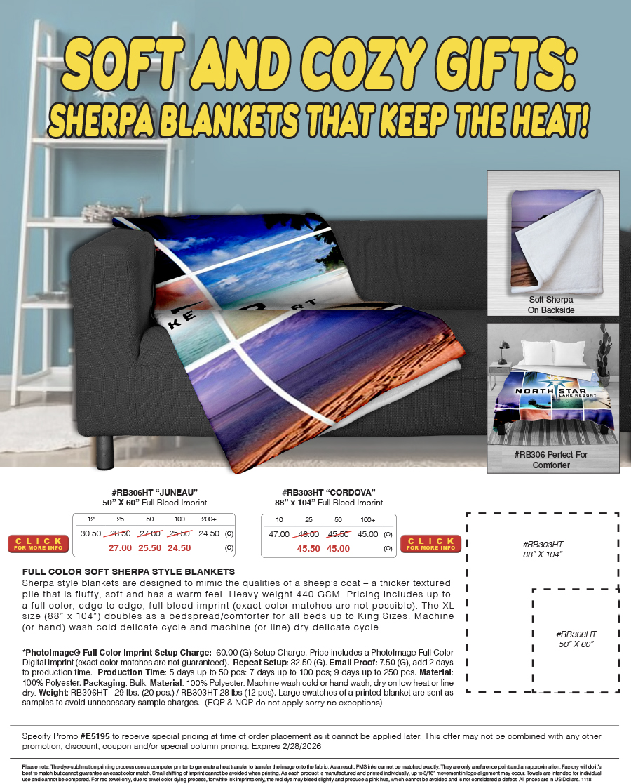 RB303HT RB306HT Sherpa Blanket