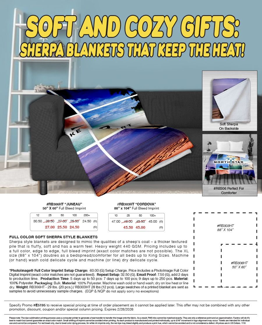 RB303HT RB306HT Sherpa Blanket