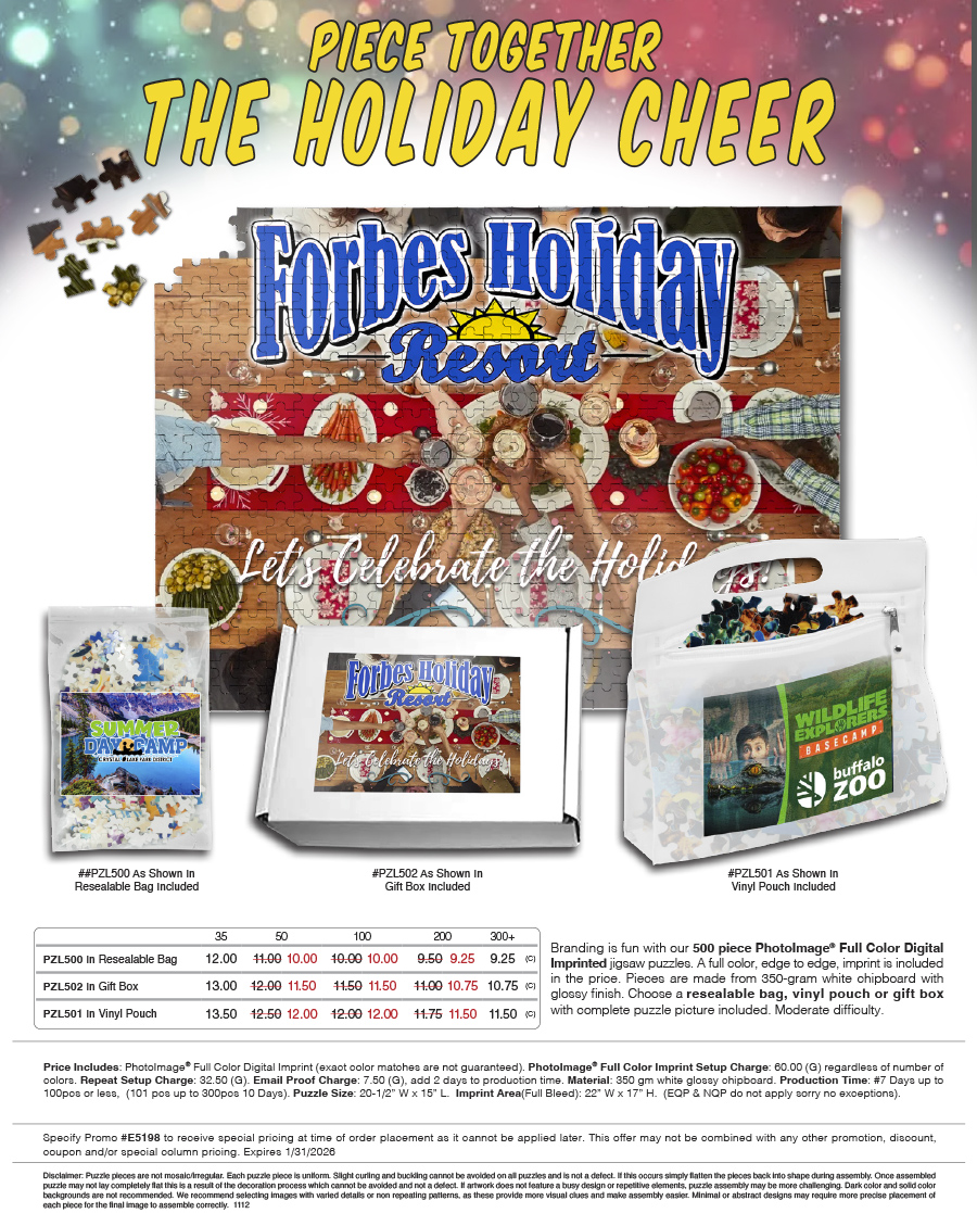 PZL500 PZL502 PZL501 Full Color Puzzles