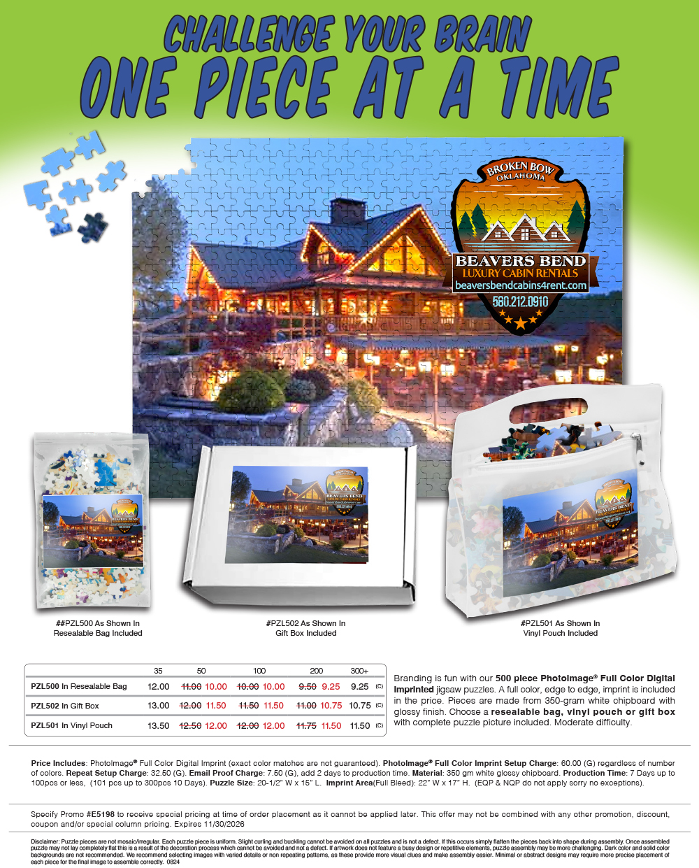 PZL500 PZL502 PZL501 Full Color Puzzles