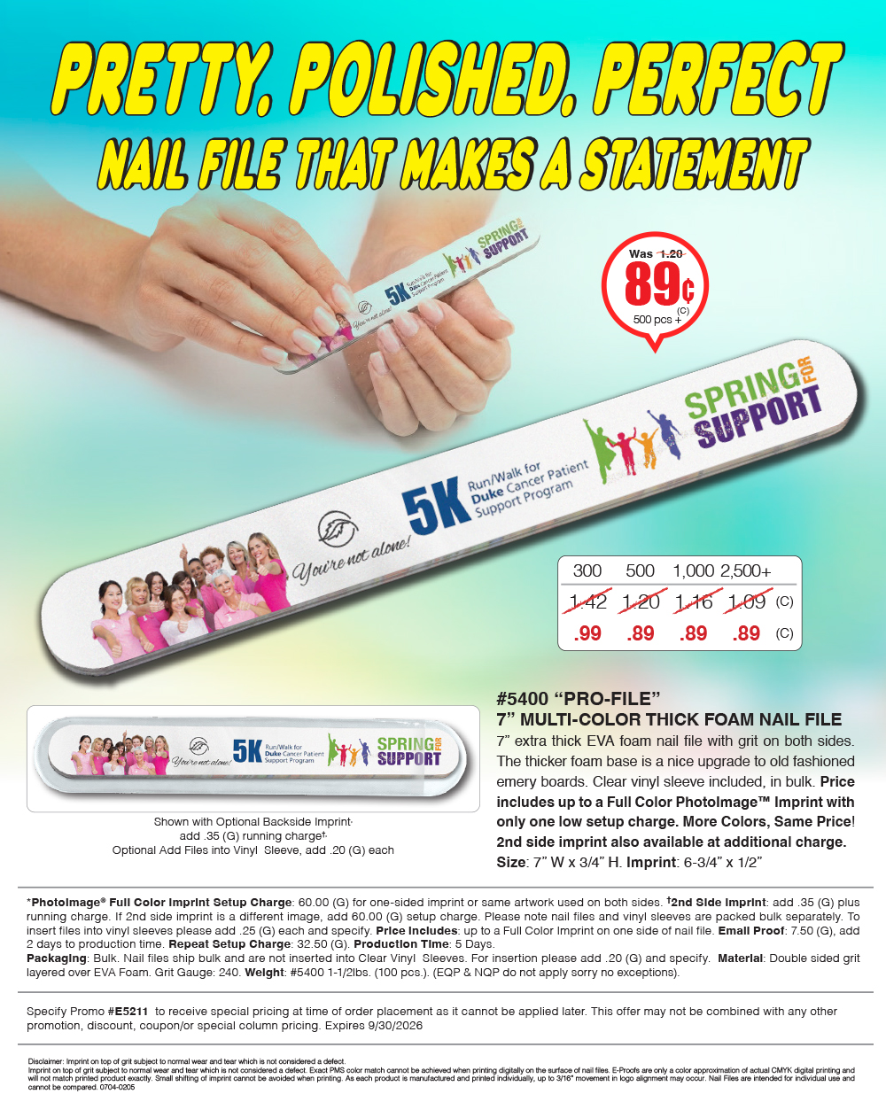 4 Color Process Nail File