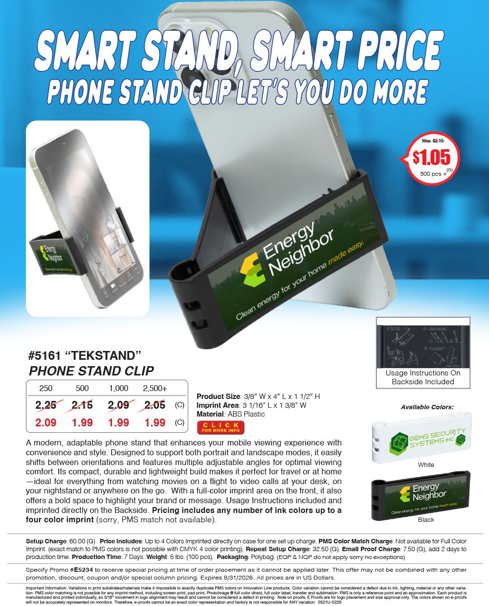 5161 Schubert - Wireless Flat Mini Smart Speaker