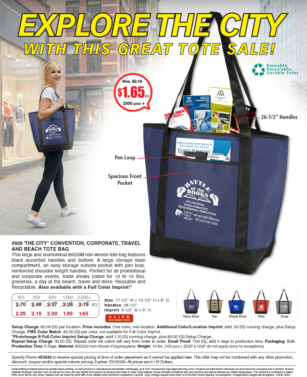 929 The City Life - Beach, Corporate and Travel Boat Tote Bag