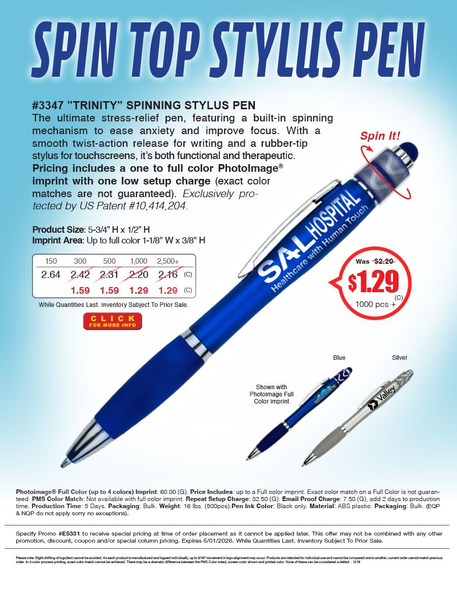 3347 Spinning Stylus Pen