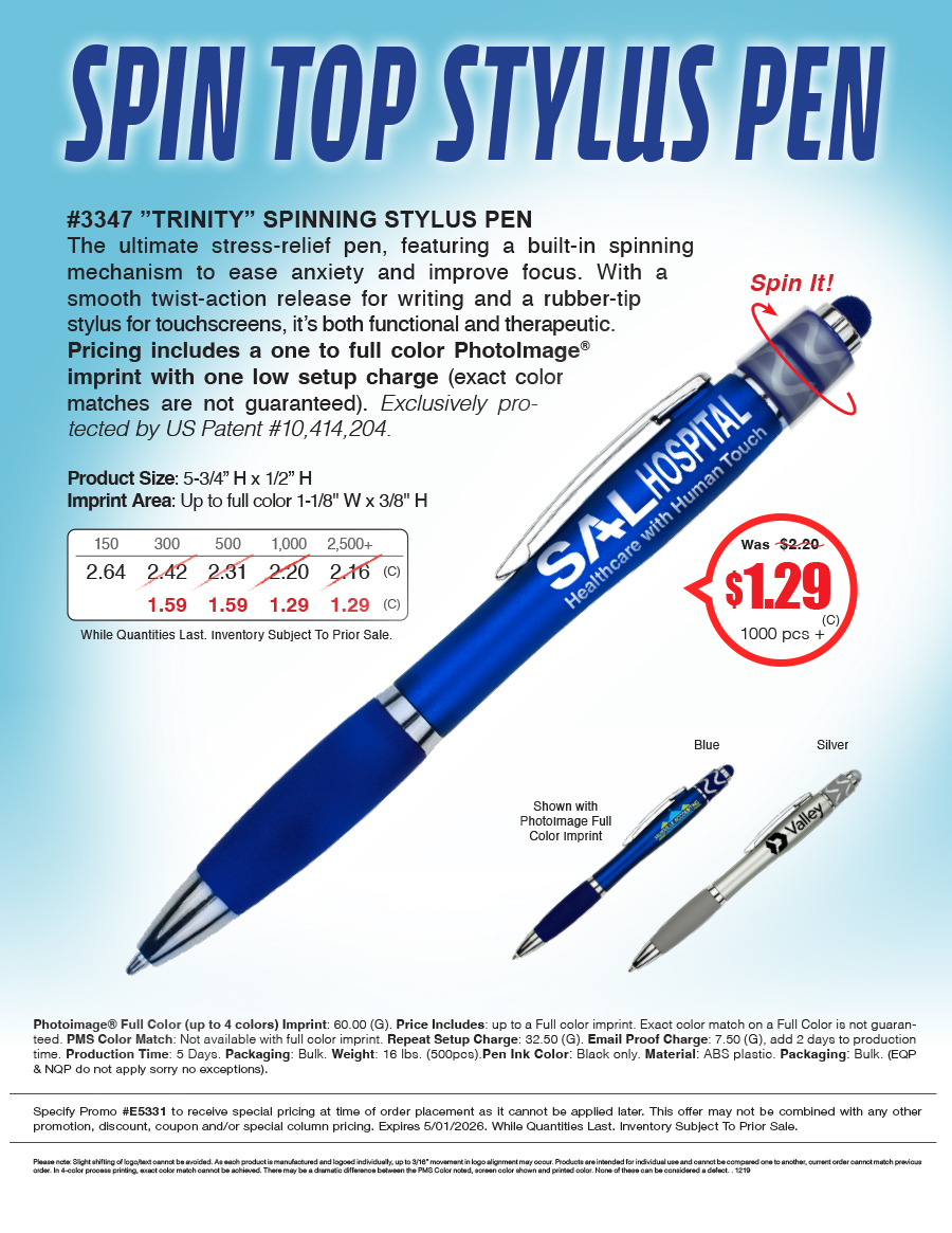 3347 Spinning Stylus Pen