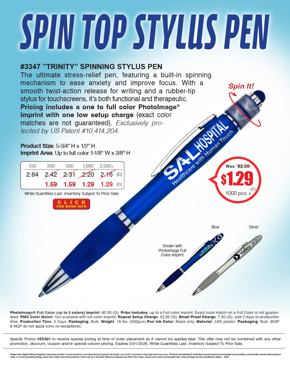 3347 Spinning Stylus Pen