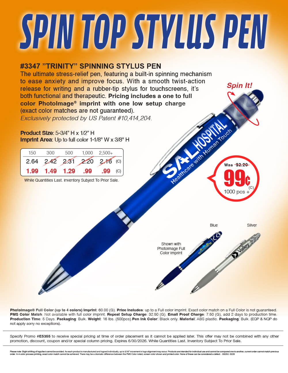 3347 Spinning Stylus Pen
