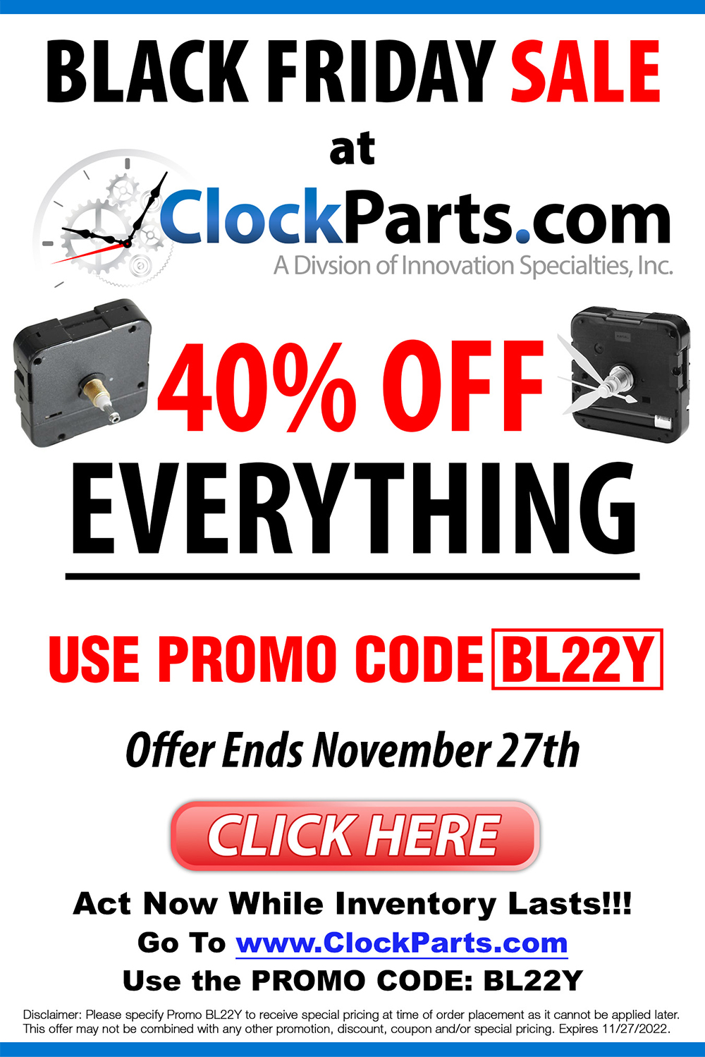 Clock Parts Black Friday Deals Special Savings