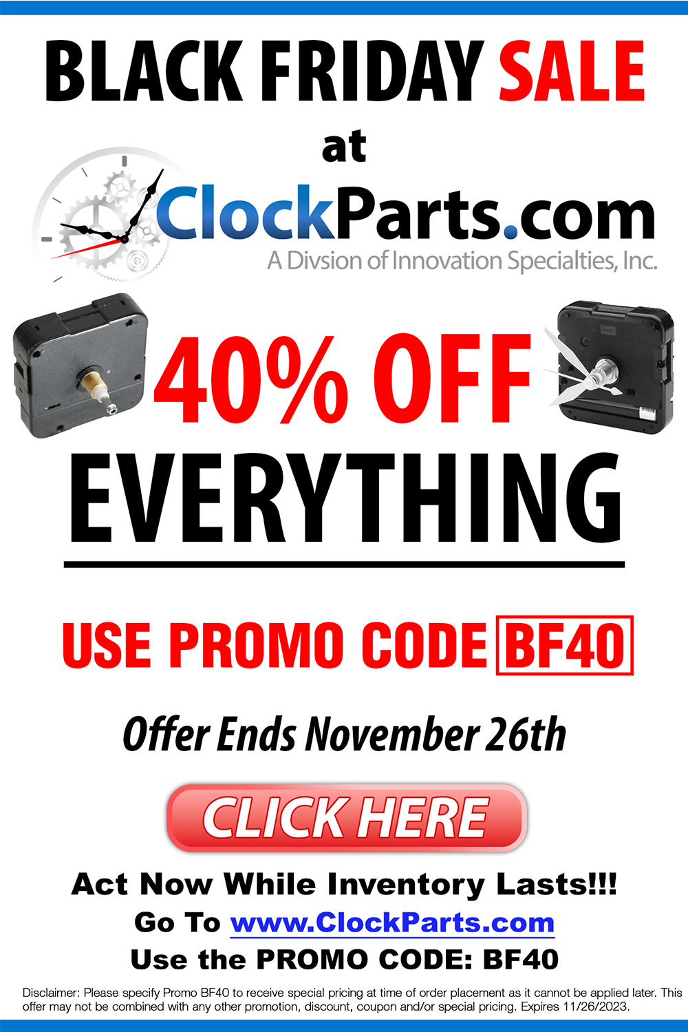 Clock Parts Black Friday Deals – Special Savings
