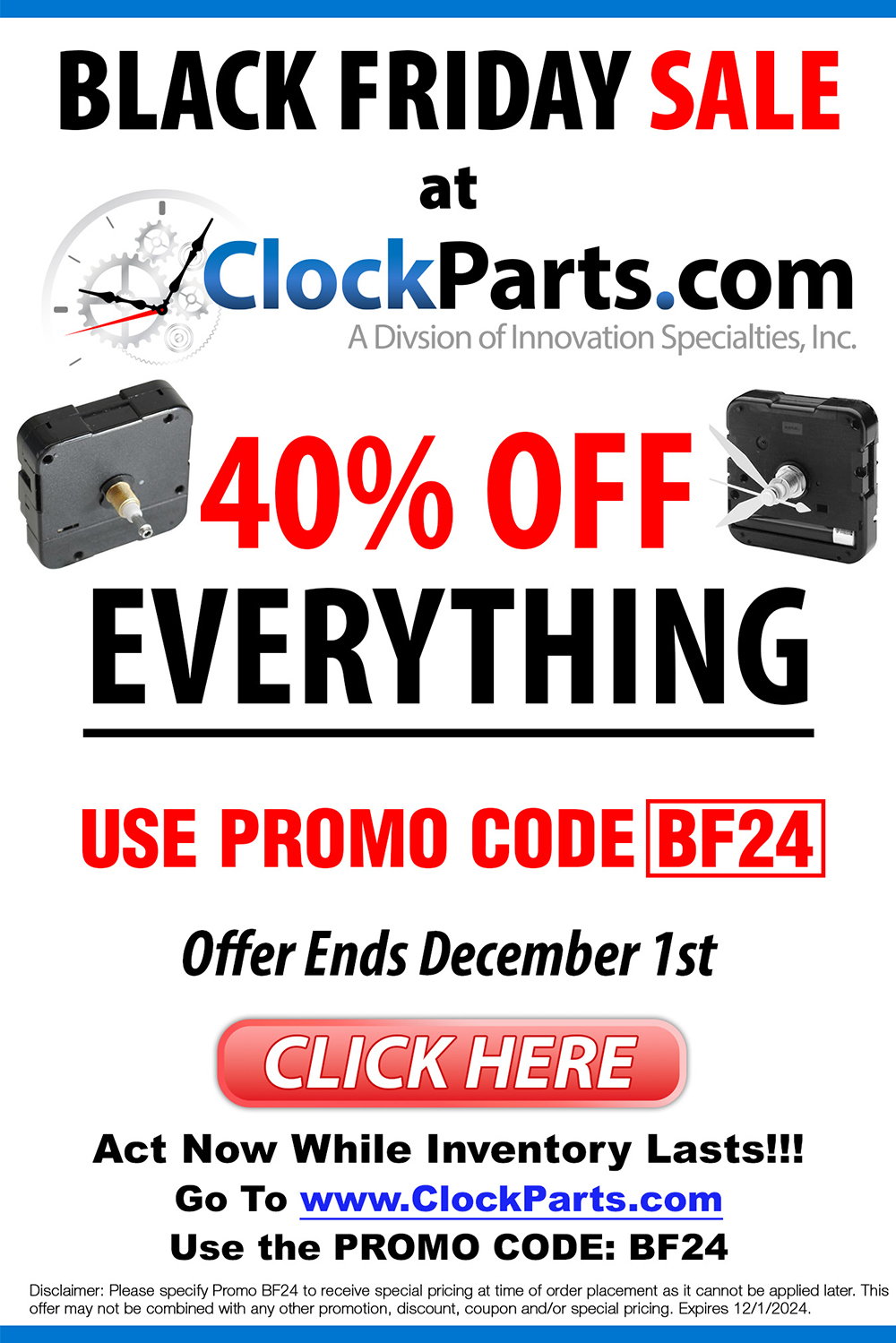 Clock Parts Black Friday Deals – Special Savings