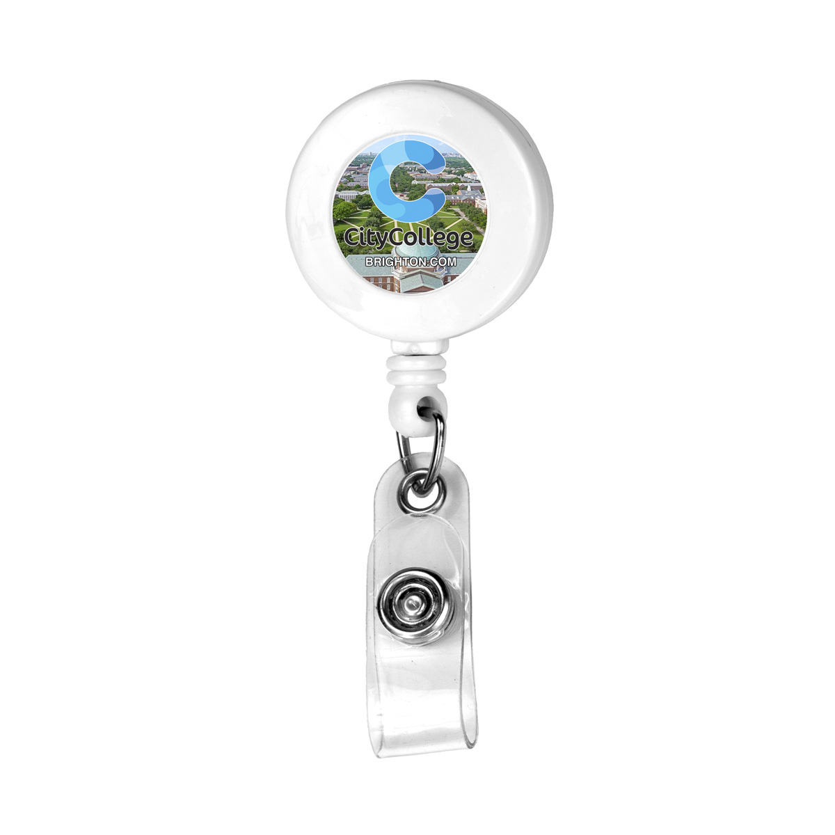 BELLEFONTAINE VL 30 Cord Round Retractable Badge Reel and Badge Holder  with Rotating Alligator Clip Attachment - Innovation Line