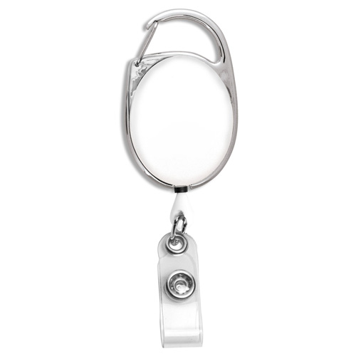 OBERLIN PI 30 Cord PhotoImage ® Full Color Imprint* Retractable Carabiner  Style Badge Reel and Badge Holder (Patent D539,122) - Innovation Line