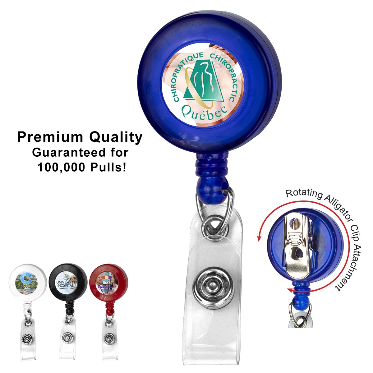Retractable Badge Reels-Badge Reels-Card Reels-Attachments for  identification cards-CONNECTICUT LAMINATING COMPANY
