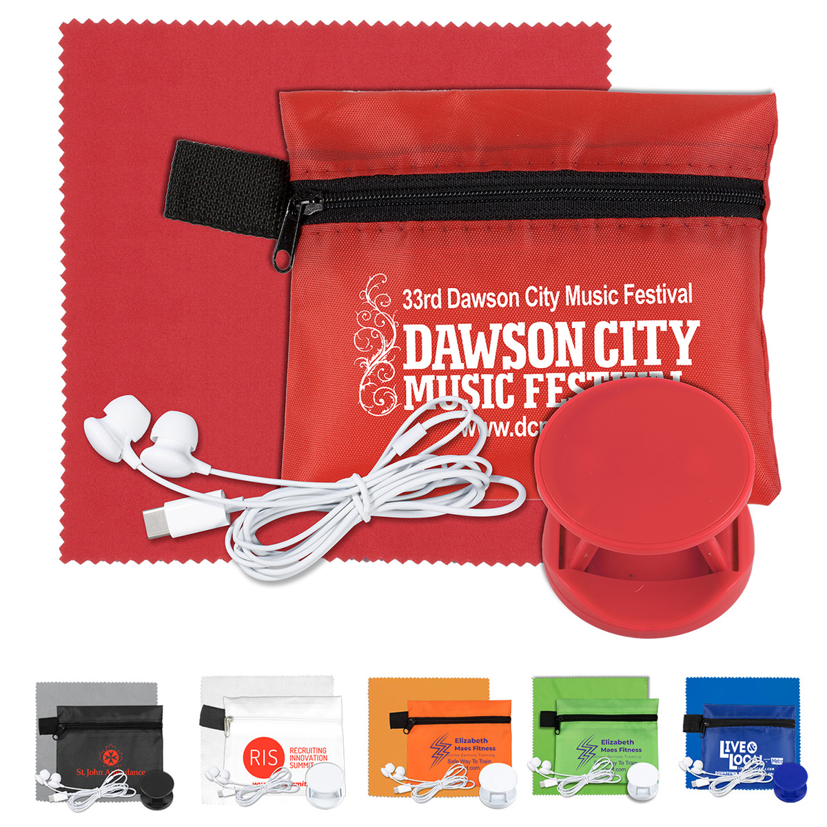 "BELMONT" Mobile Tech Car Accessory Kit with Microfiber Cleaning Cloth