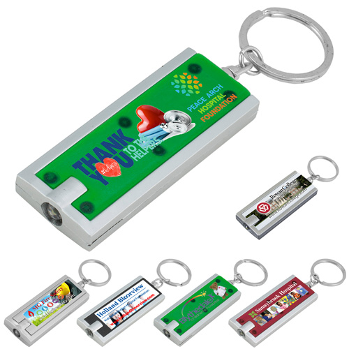 "AKARI" FC PhotoImage ® Full Color Imprint Slim Keyholder Keylight  with Bright White LED Light