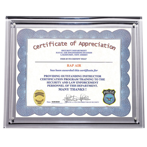 Magnetic Certificate Holder - Clear on Clear - 8 1/2" x 11" Insert